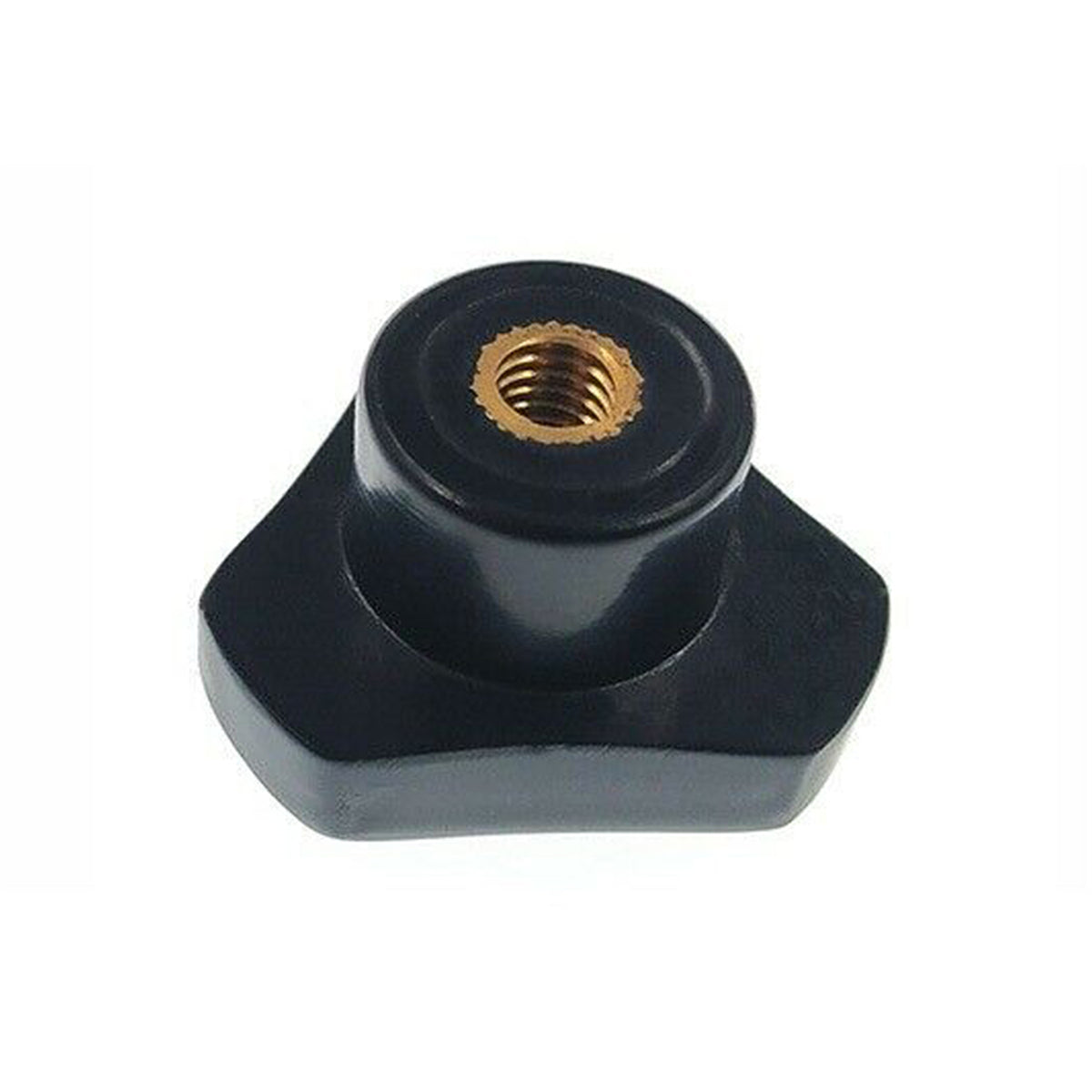Triangle Shaped Bakelite Clamping Knob with M5 M6 M8 M10 M12 Female Thread Brass Insert