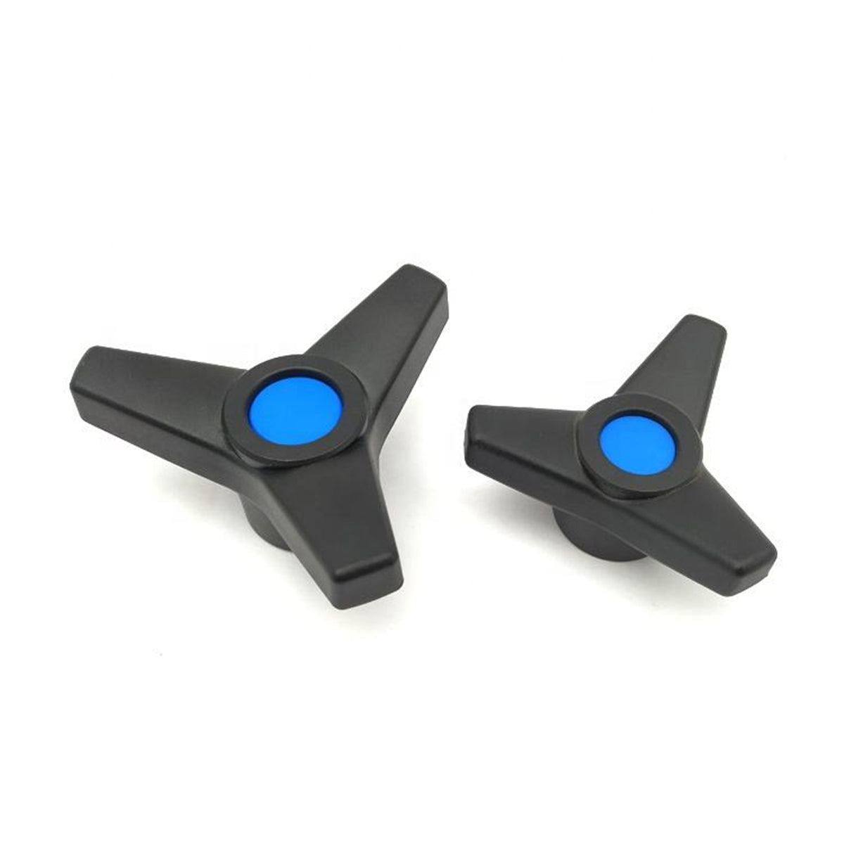 Triangle Arrow Shaped 3 Lobe Plastic Clamping Knob with M10 M12 M16 Female Thread Brass Insert
