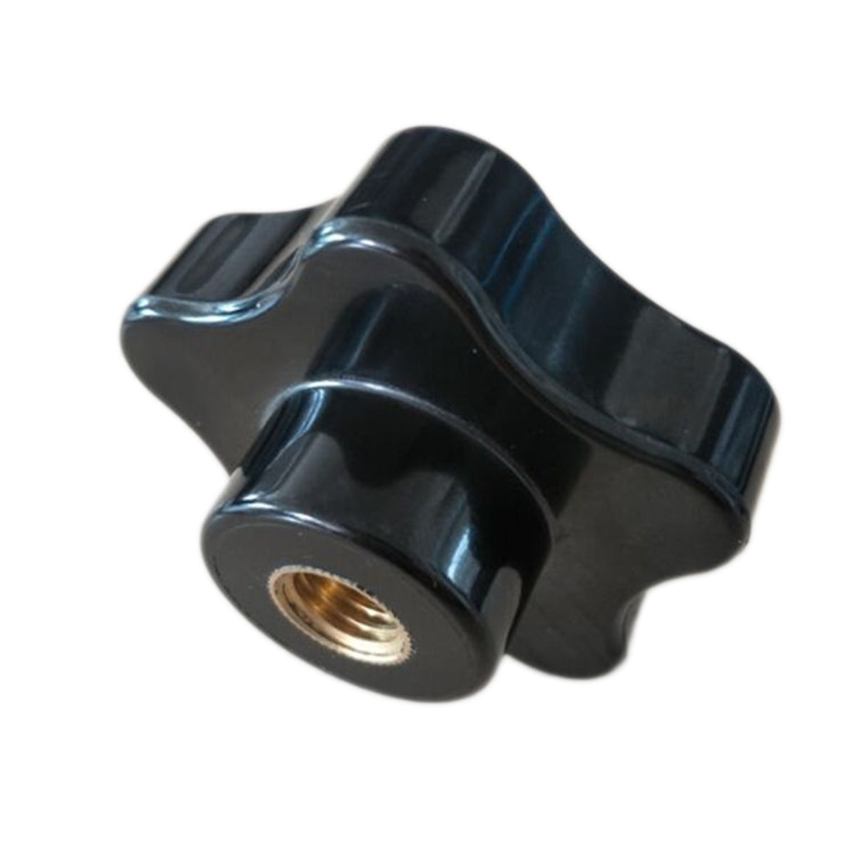 Five Star 5-Lobe Bakelite Knob with M5 M6 M8 M10 M12 Female Thread Brass Insert