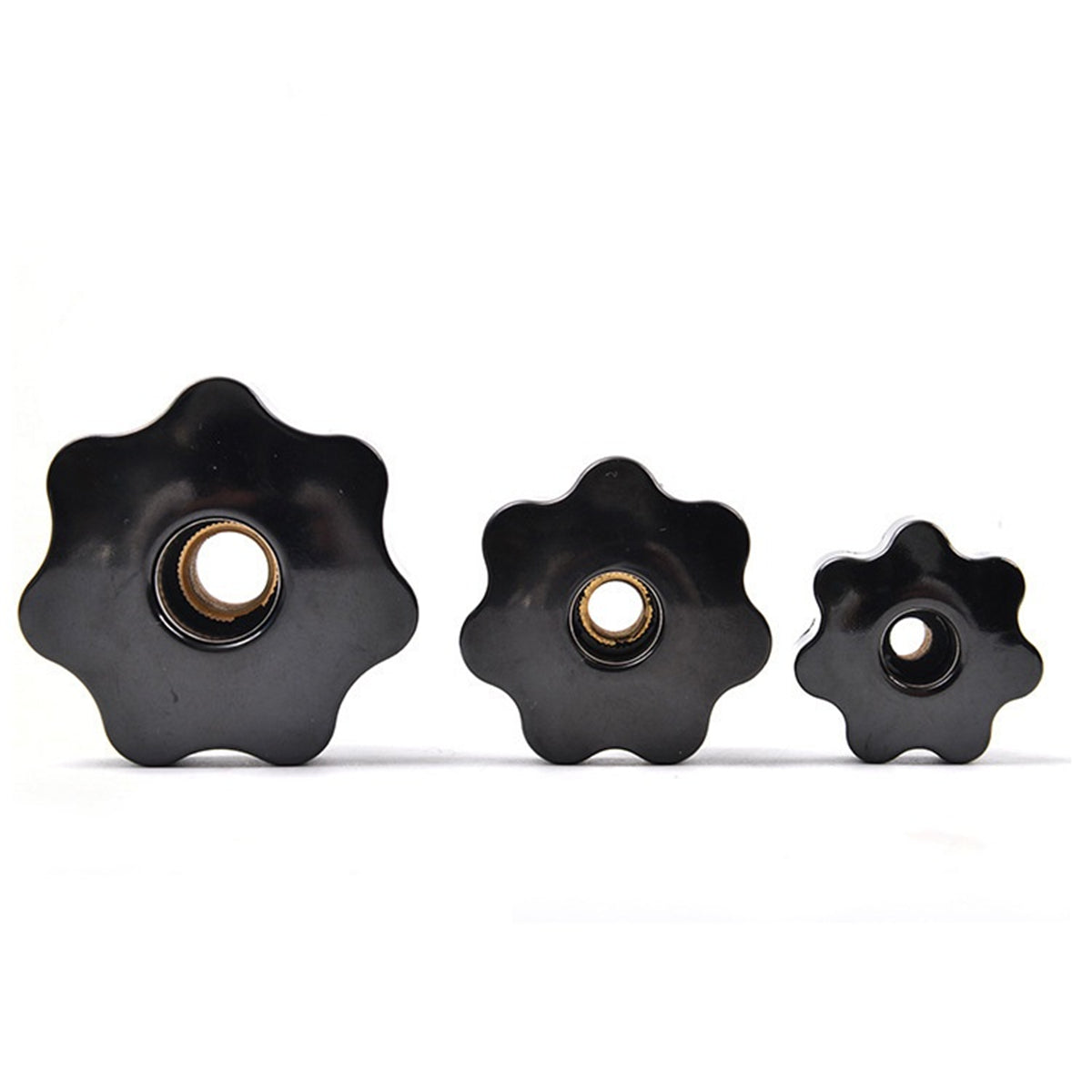 Through Hole Seven Star Bakelite Knob with M6 M8 M10 M12 M16 Female Thread