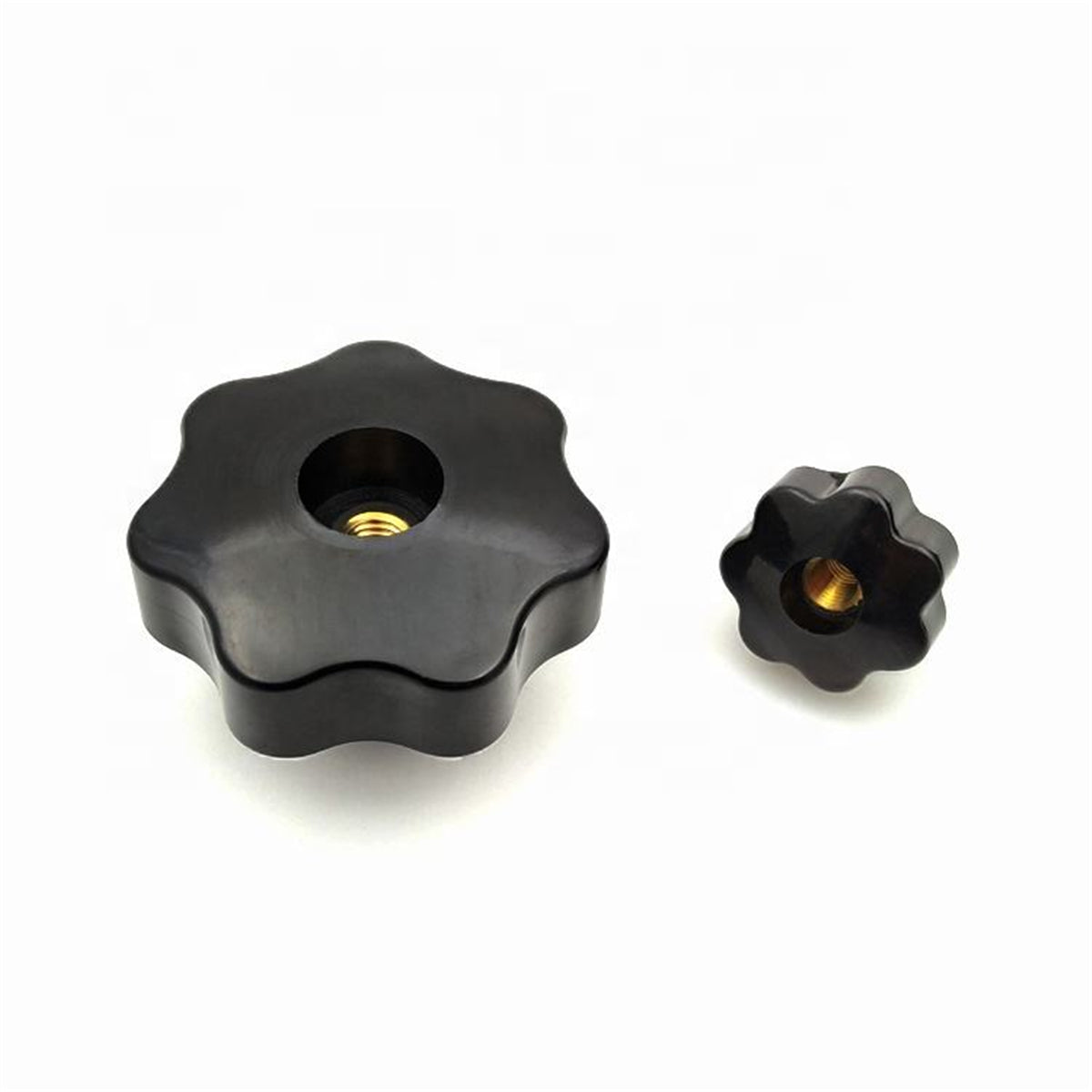 Through Hole Seven Star Bakelite Knob with M6 M8 M10 M12 M16 Female Thread
