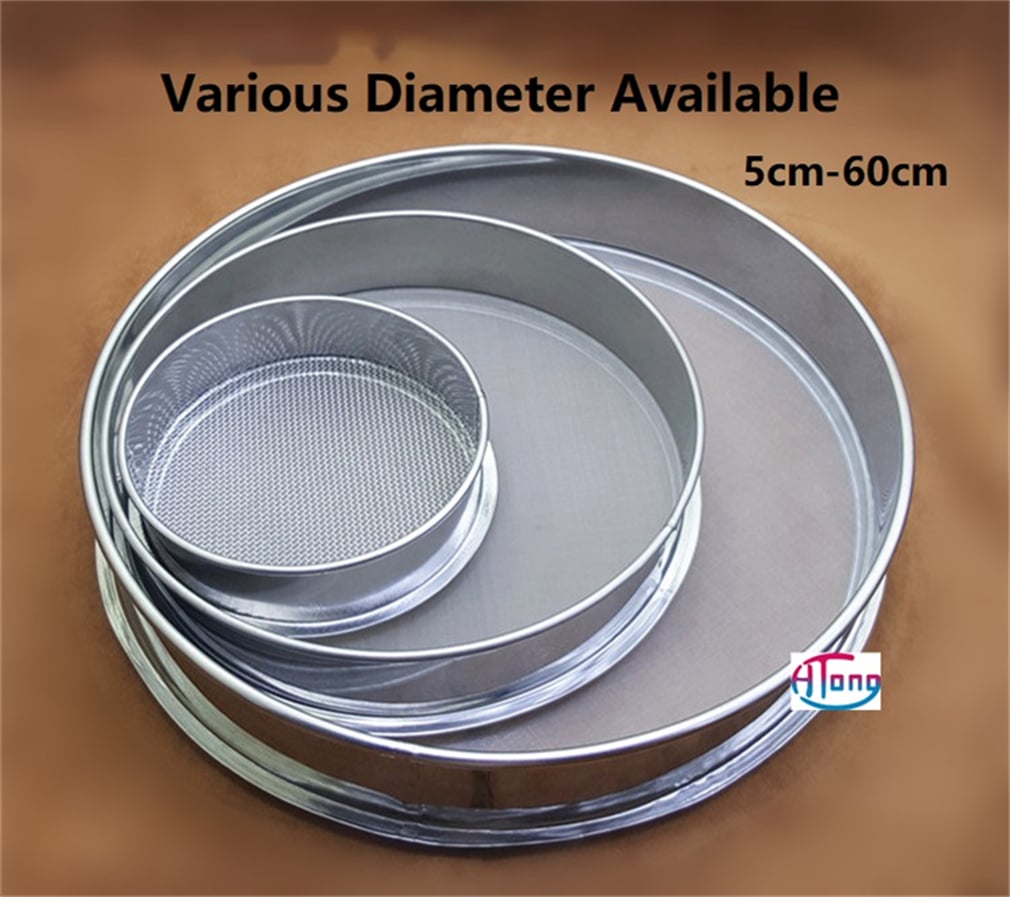 Diameter 35cm 304 Stainless Steel Frame Standard Lab Test Sieve 304 Stainless Steel Wire Mesh Screen Filter Strainer Various Mesh Count