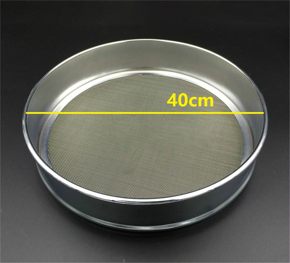 Diameter 40cm 304 Stainless Steel Frame Integrated Lab Test Sieve 304 Stainless Steel Wire Mesh Screen Filter Strainer Various Mesh Count