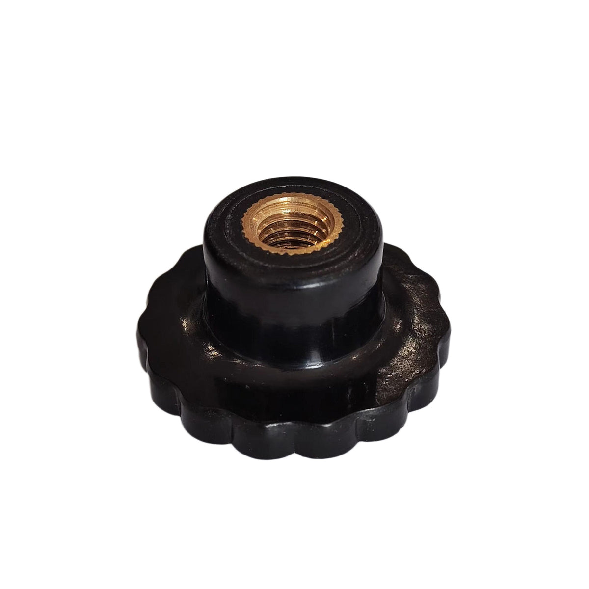 Knurled Shaped Bakelite Knob with M6 M8 M10 M12 Female Thread Brass Insert